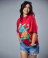 Swaging Carnival Croc Oversized Tshirt